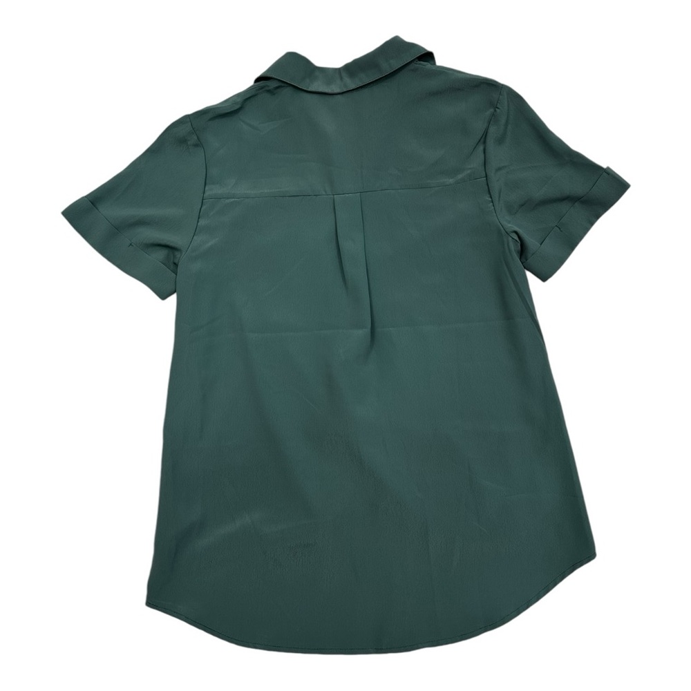 C Label Green Front Twist Button Up Womens Shirt Medium - Picture 6 of 6
